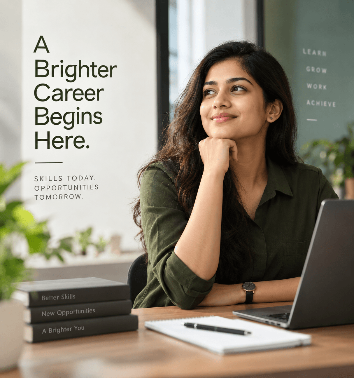 Indian professional exploring career opportunities