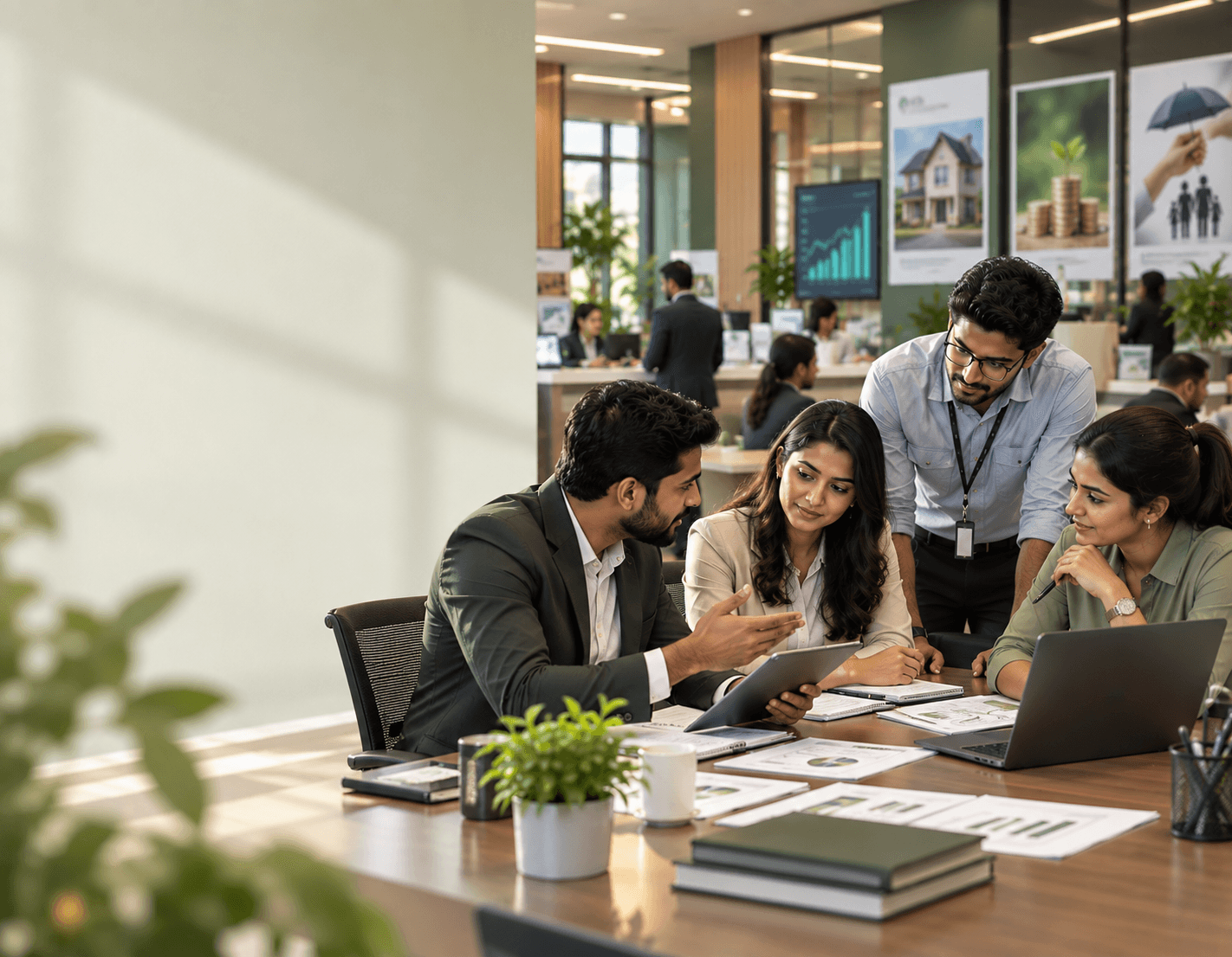 BFSI professionals working together