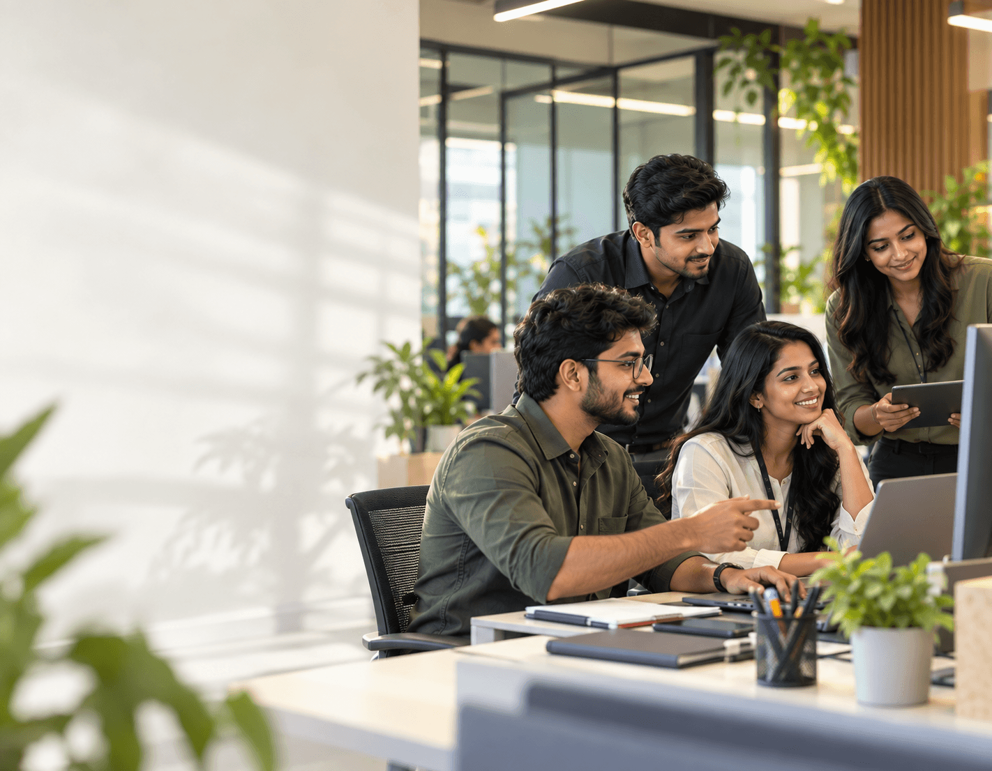 IT and technology professionals working together